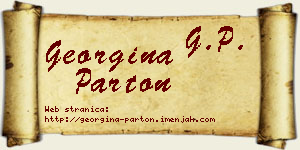 Georgina Parton vizit kartica